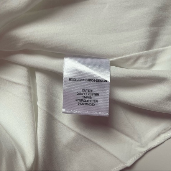 Sabo Penelope Skirt Women's Size Medium White Pleated High-Waisted Midi NWOT - Picture 13 of 13